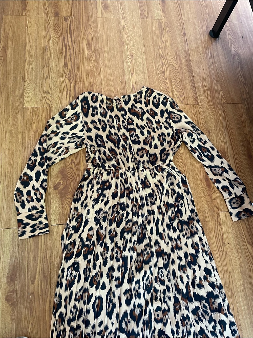 Leopard-Print Wrap Maxi Dress in Brown - Picture 10 of 10